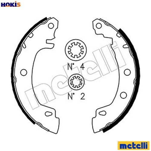 Brake shoe set - shoe,