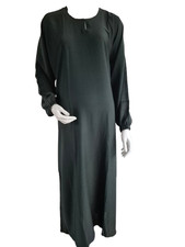 Ladies Reg Pocket Elasticated Cuff Zoom Nida Abaya/Jilbab Forest Green 52-58