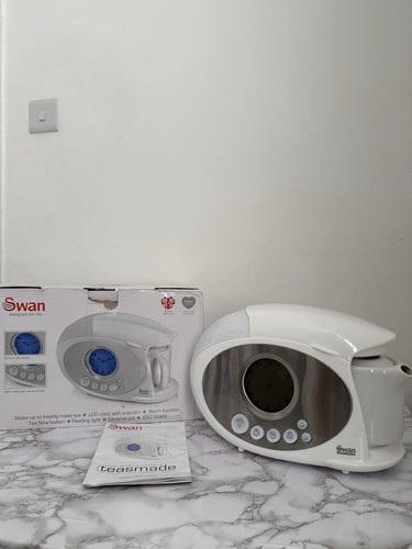 Swan teasmade alarm - clock, tea