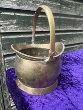 SOLID BRASS MINI /PLANTER  COAL BUCKET