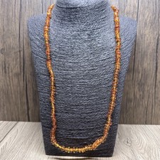 VINTAGE Amber Beaded Necklace