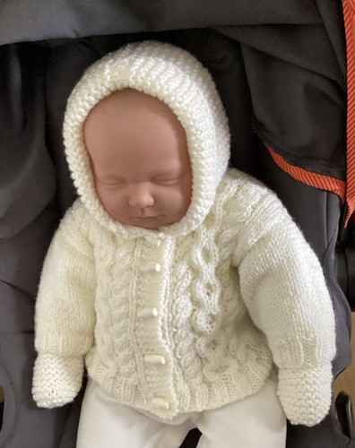 Baby new hand knitted hooded - baby,