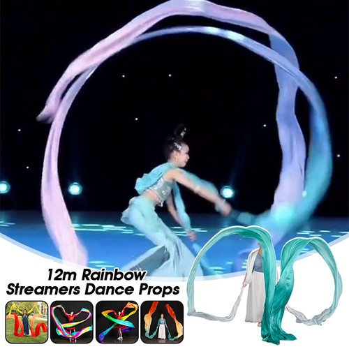 12m rainbow silk streamer - rainbow,