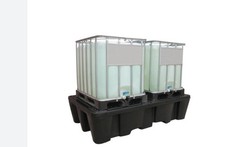Bunded IBC container spill tray stillage spillage catch oil liquid in Durham 