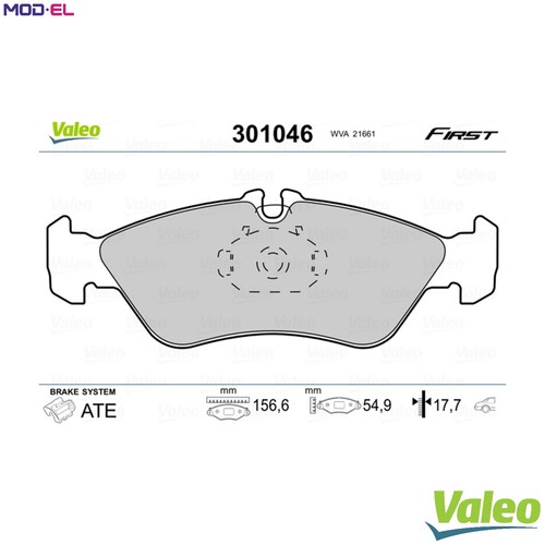 Brake pad set disc - set,
