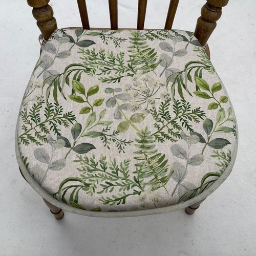 Green grey floral - green, &