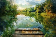 CARP FISHING POND, LAKE PEG