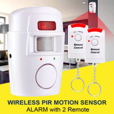 Wireless PIR Motion Sensor Alarm with 2 Remotes – Home, Garage, Shed, Caravan
