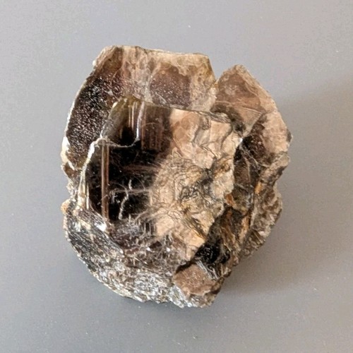 Black mica tourmaline gem - black, on