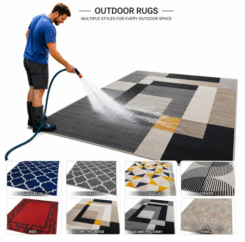 Washable large area rugs non - area,