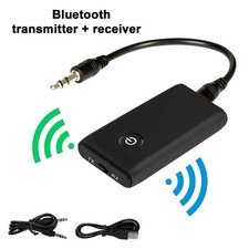 2-in-1 Wireless Bluetooth 5.0 Transmitter Receiver Adapter Audio 3.5mm Jack Aux
