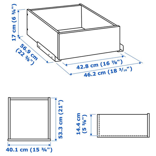 Ikea komplement drawer with - drawer,