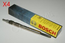 BOSCH SET OF 4 Glow Plug Fits JEEP CHRYSLER Cherokee Voyager IV 5066840AA