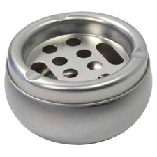 Metal ashtray deep round ash - ashtray,