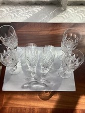 WATERFORD Colleen Crystal Champagne Flutes Glasses Short Stem - set of 6