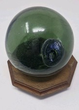 Vintage Green Glass Fishing