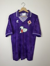 Original Fiorentina 1992 Home Football Shirt LARGE LOTTO RARE ‘7up’