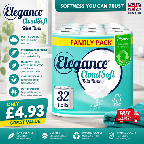 Elegance cloudsoft toilet - cloudsoft,