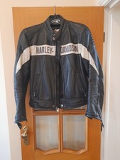 Harley Davidson Leather Jacket Size Medium 40in Chest Black