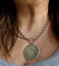 Vintage Liberty Coin Necklace