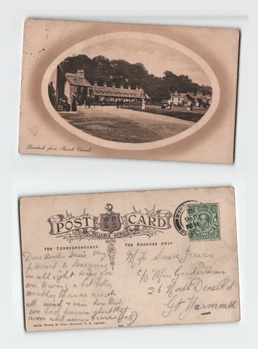 Postcard lamlash from - from, parish