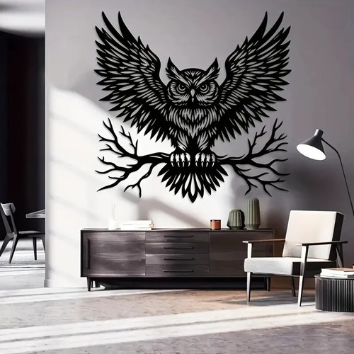 Bird prey black owl metal - prey,