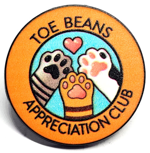 Cat pin badge toe beans - pin,