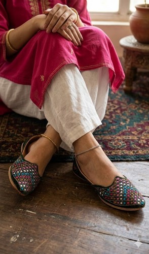Women shoes leather - leather, jutties