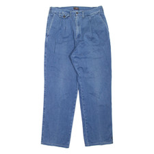 PAUL & SHARK Pleated Womens Jeans Blue Relaxed Tapered W31 L30