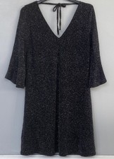 F&F Sparkly Black Party Dress Size 6 *Christmas*