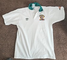 Vintage Australian Kangaroos Supporters polo shirt- Men's Large