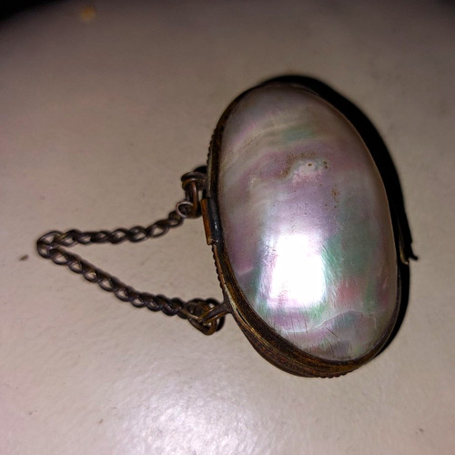 Antique oval mother - mother, of