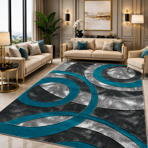 Modern large area rugs - modern, living