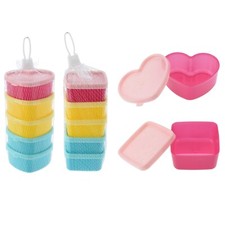 5 Mini Plastic Storage
