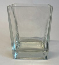 Glass rectangle vase candle - rectangle,