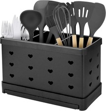 Cutlery Drainer, Stainless Steel Utensil Holder, Cutlery Holder Drainer