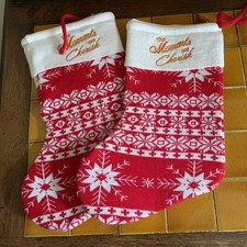 New Arran Aromatics Set Of 2 Empty Christmas Stockings - Benefits Charity