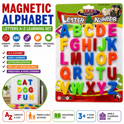 Magnetic alphabet letters - magnetic,