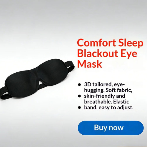 Sleeping eye mask blocking - sleeping,