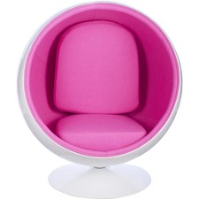 Retro Ball Chair with Cashmere
