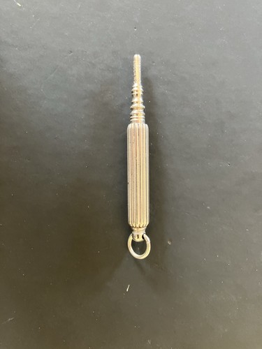 Antique silver plate fob - antique,