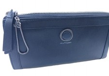 JILLSTUART DESIGNER Womens  Around Long Wallet Black Leather Women Coin Pocket 