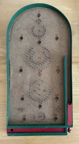 Vintage bagatelle pinball game - bagatelle,