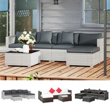 6 Pieces Rattan Furniture Set
