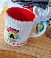 ANTHROPOLOGIE LARGE XMAS MUG