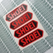 4 X SHOEI STICKERS MOTORCYCLE