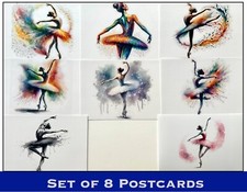 Ballerina, Ballet Art Postcard