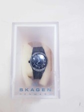SKAGEN 566XSBB Womens ULTRA SLIM TITANIUM WATCH - Black DIAL Diamond 