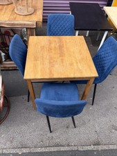 Wood Table 4 Chairs