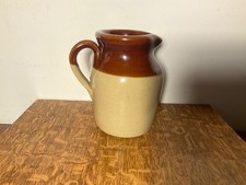 Beautiful vintage Pearsons of Chesterfield two-tone stoneware jug 14cm high